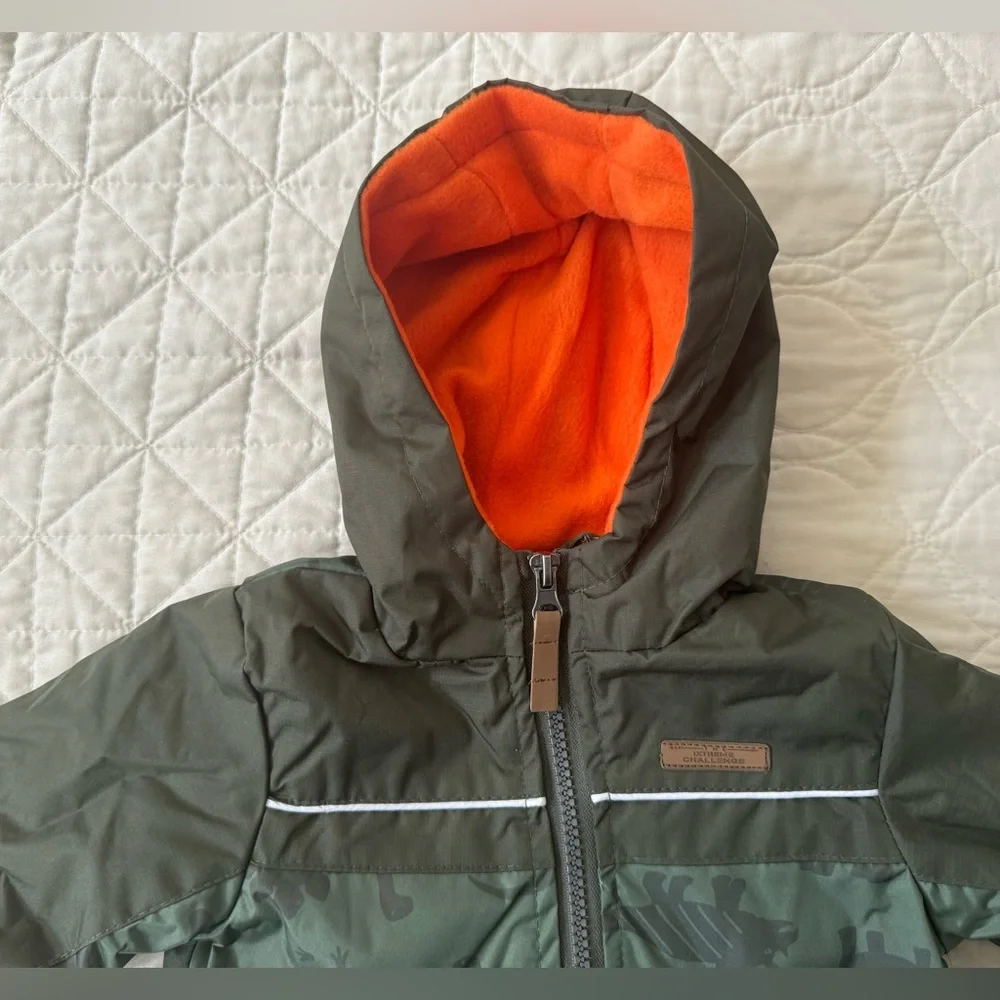 NWT Xtreme 12M Water Resistant Fleece Lined Dinosaur Jacket